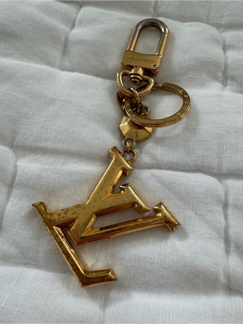 Louis Vuitton Gold-tone LV Monogram Key Charm - Picture 3 of 6